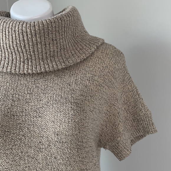 L.L. Bean Signature Wool Dress Cowl Neck Beige Medium - Picture 4 of 8